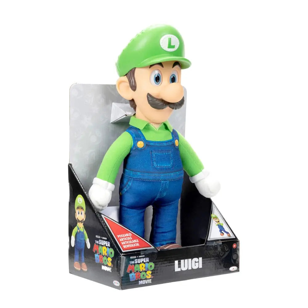 Nintendo The Super Mario Bros. Movie Luigi Poseable Plush